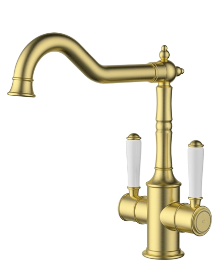 Clasico Twin Handle Sink Mixer - Shepherds Crook Outlet