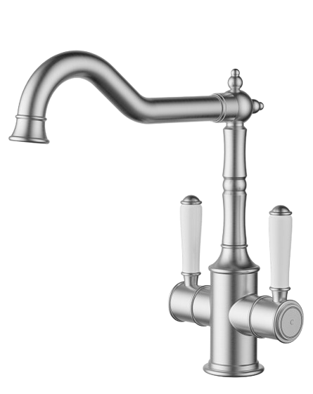 Clasico Twin Handle Sink Mixer - Shepherds Crook Outlet