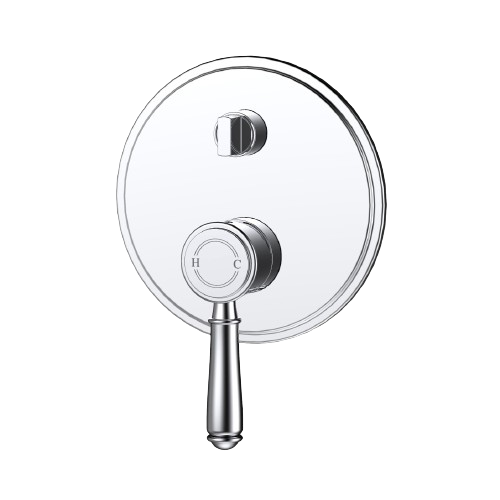 Clasico Wall Mixer with Diverter - Trim Kit