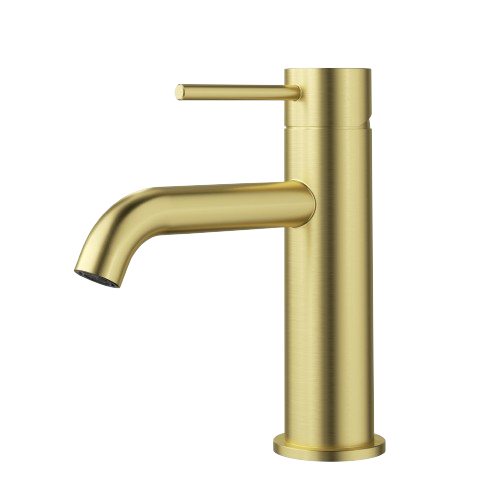 Otus Slimline Basin Mixer - Curved Outlet