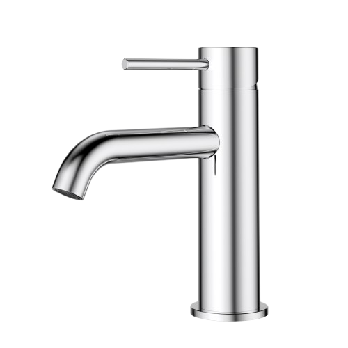 Otus Slimline Basin Mixer - Curved Outlet