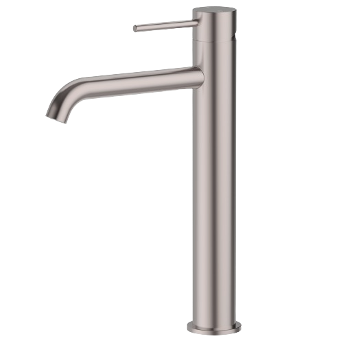 Otus Slimline High Rise Basin Mixer - Curved Outlet