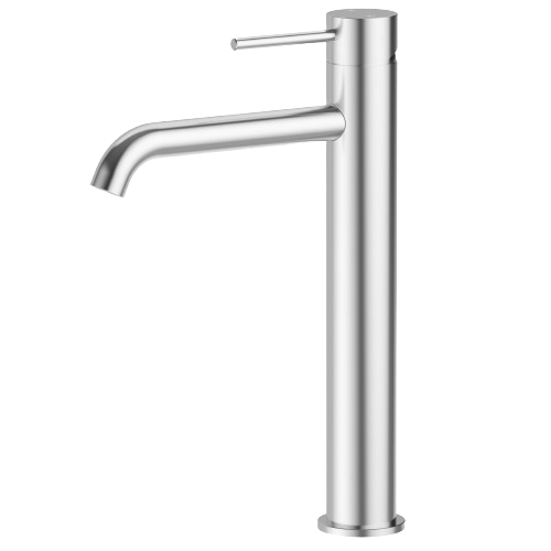Otus Slimline High Rise Basin Mixer - Curved Outlet