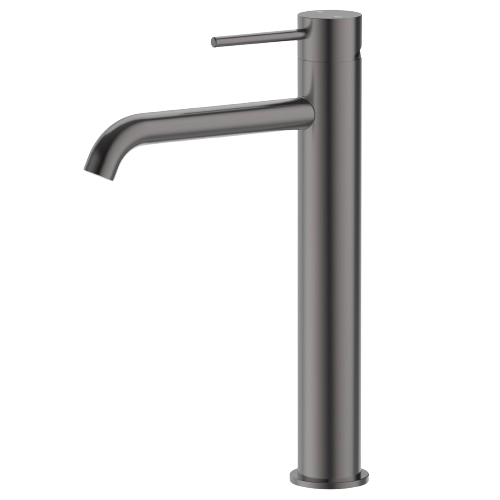 Otus Slimline High Rise Basin Mixer - Curved Outlet