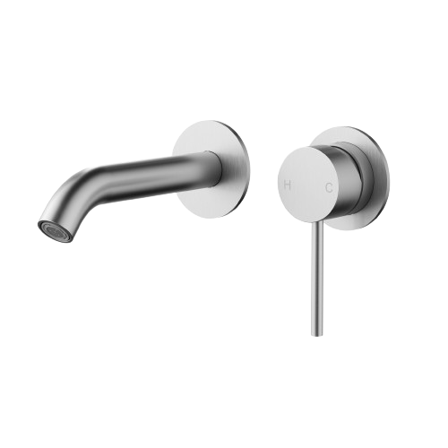 Otus Slimline Wall Mixer W Outlet Trim Kit-Seperate Backplates