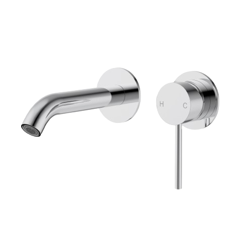 Otus Slimline Wall Mixer W Outlet Trim Kit-Seperate Backplates