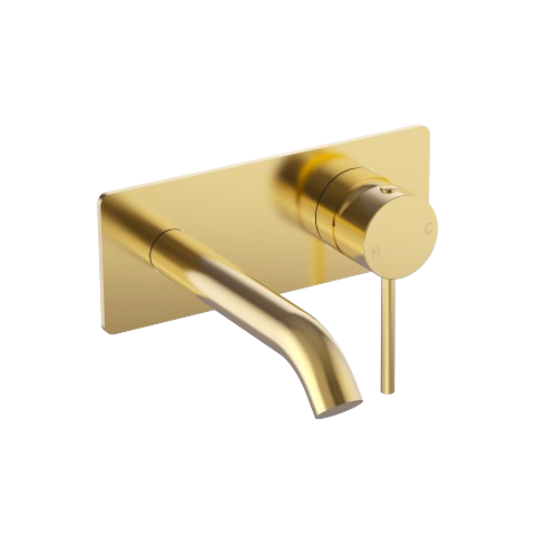 Otus Slimline Wall Mixer W Outlet Trim Kit-Single Backplate