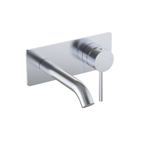 Otus Slimline Wall Mixer W Outlet Trim Kit-Single Backplate