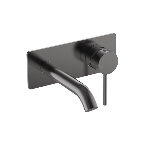 Otus Slimline Wall Mixer W Outlet Trim Kit-Single Backplate